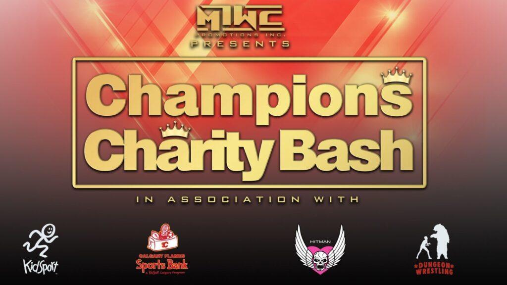 Logo of the Champions Charity Bash which will benefit Kidsport Calgary and the Flames Sports Bank. The event is Saturday May 20th at Max Bell Arena.